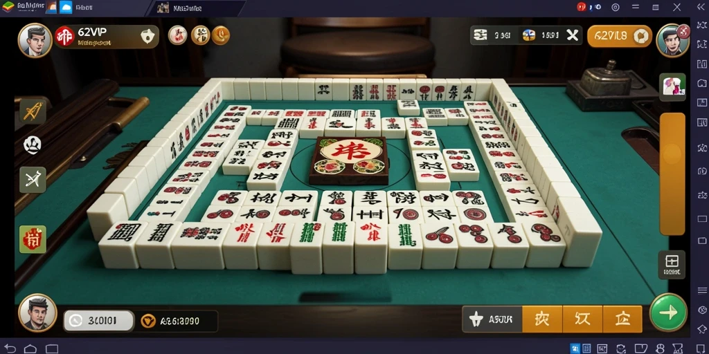 Gambaran permainan Mahjong yang seru dan interaktif di 62VIP.