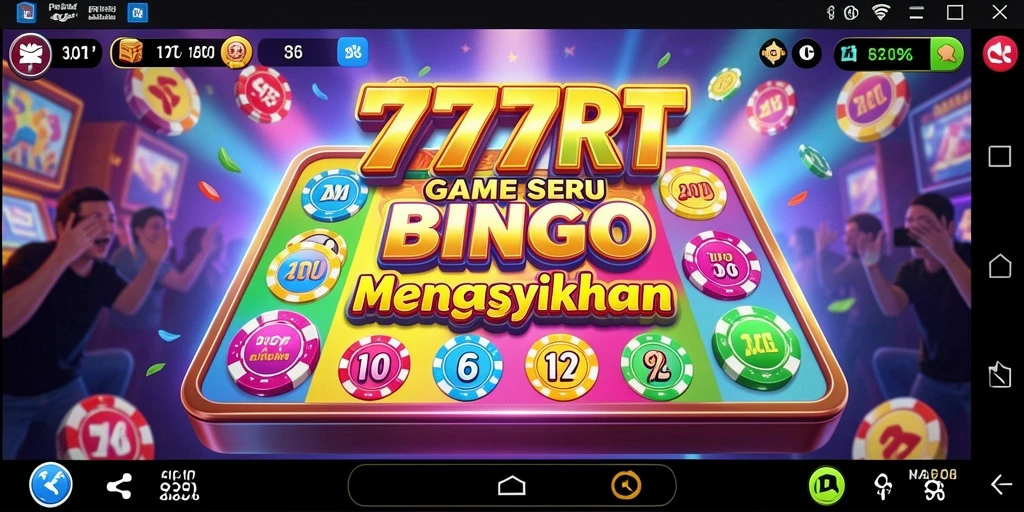 Screenshot gameplay 777RT yang menunjukkan suasana seru Bingo.