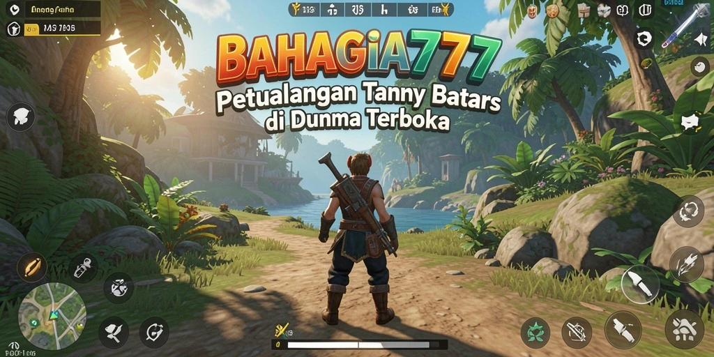 Tampilan dunia yang luas dan indah dalam gameplay BAHAGIA777.