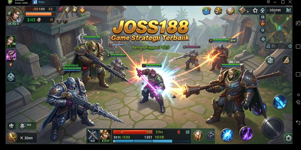 Tampilan dinamis gameplay JOSS188 dengan aksi strategi yang mendebarkan.