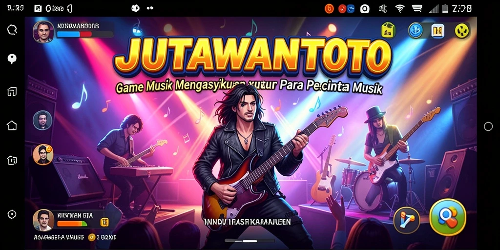 Tampilan gameplay JUTAWANTOTO yang penuh warna dan dinamis.