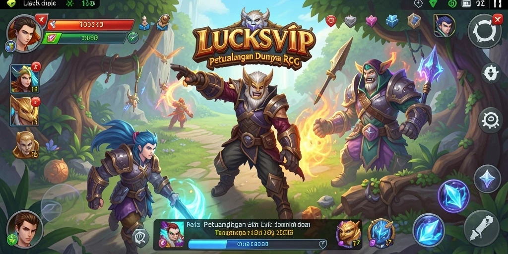 Screenshot dari gameplay RPG LUCKSVIP yang menakjubkan.