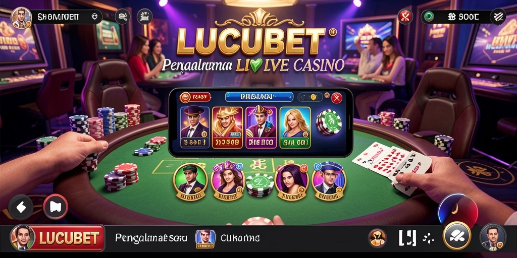 Tampilan gameplay langsung LUCUBET yang menarik dan interaktif.