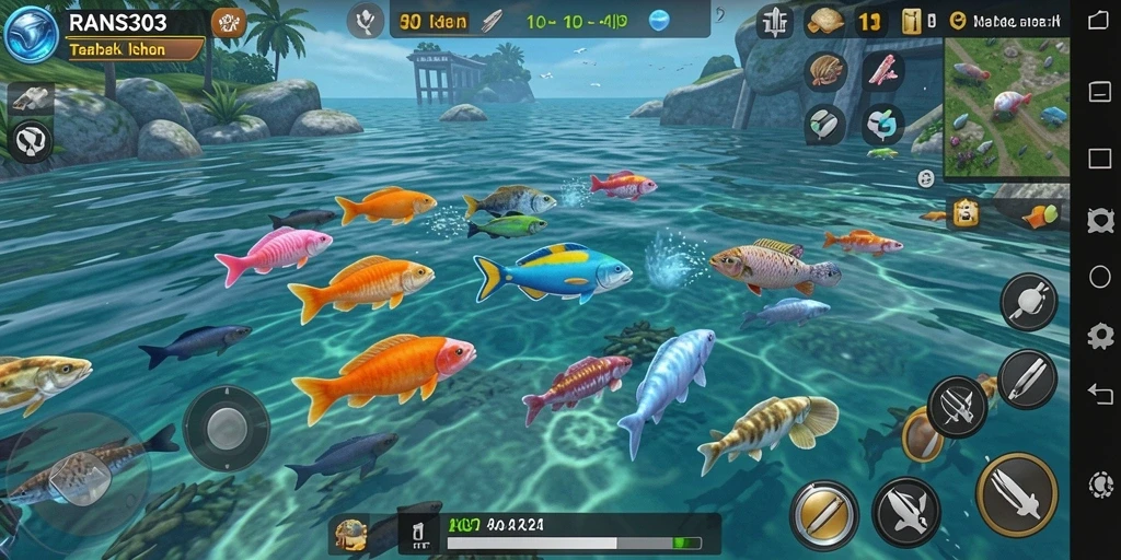 Gameplay RANS303 yang penuh aksi menembak ikan.
