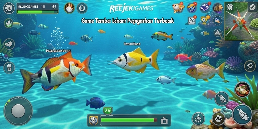 Tampilan gameplay penuh aksi dalam REJEKIGAMES.
