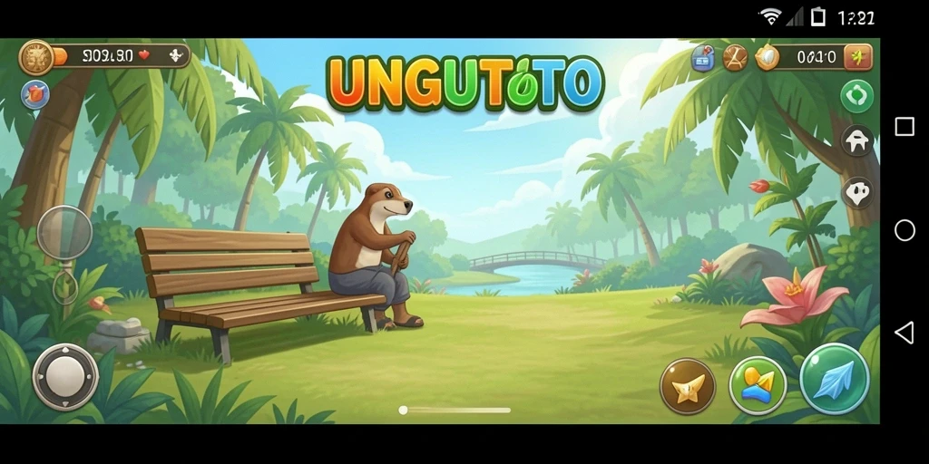 Tampilan gameplay UNGUTOTO yang ceria dan penuh warna.