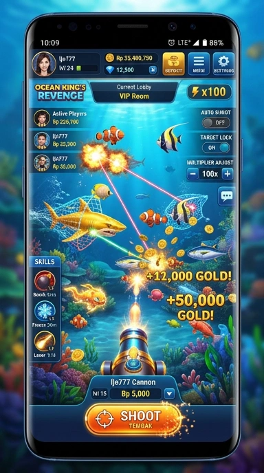 Screenshot tampilan beranda aplikasi ljo777.